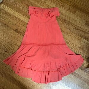 Cute strapless summer dress, higher in front from anthropologie